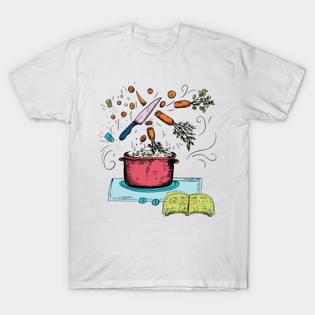 Lets Cook T-Shirt by SWON Design